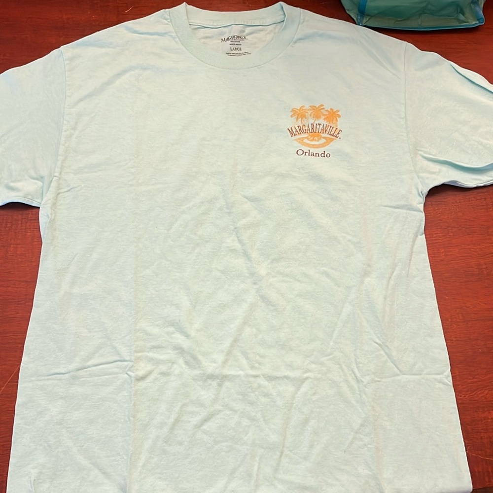 Margaritaville Graphic Tee L Teal Green Short Sleeve
